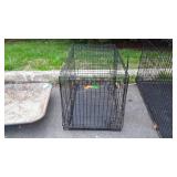 Folding Wire Pet Cage, 2 Door, medium size