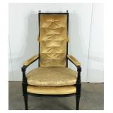 Mid century high backed arm chair, very regal