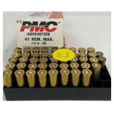 Ammo, PMC 41 REM mag 210gr JHP, 44 rounds