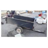 Lawn Tractor Dump Cart, no tailgate, used