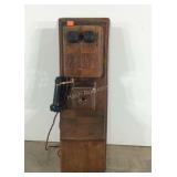 Old fashioned telephone , 34" tall