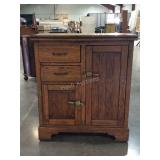 Lane ice box style chest, on wheels, 32x16x36