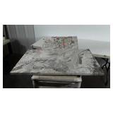 Two matching marble Slabs, 24x38" and 11x24"