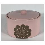 Ceramic cookie treat jar, 10 inches across