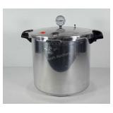 Presto pressure cooker with weight and jar funnel