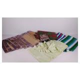 Various table linens, table cloths and napkins