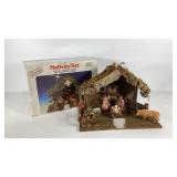 Activity scene with crèche, note not the original