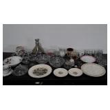 Glassware Dishes, Plates, Group Lot