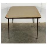 Folding card table