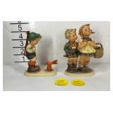 Two Hummels, "sensitive Hunter" 6/0 with chip on