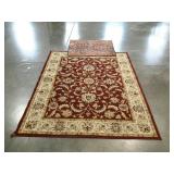 Two scatter rugs, 59x77 and 30x37
