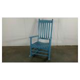 Rocking chair, slat seat
