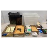 Office supplies, envelopes, staplers, labels and