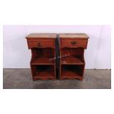 Two Whitney birch stands, condition as shown