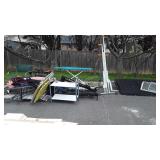 Scrap metal lot includes House window Screens,