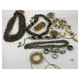 Jewelry, necklaces, earrings, brooch etc