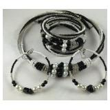 113ct Multi gemstone earrings, bracelet, and