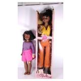 Two large dolls, Olivia, 42", is in box, shorter