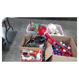 Skid lot of toys, stress balls, crafting, dishes,