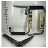 10in by 12in shelf brackets and two heavy duty