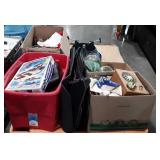 Skid with Christmas decor, vases, replica