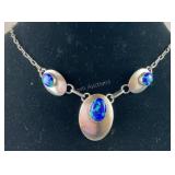 Sterling silver Navajo necklace by Edith James