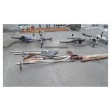 Long handled tools Group includes, post hole