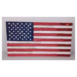 Rustic painted American Flag, 39 x 21