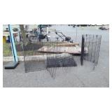 Three Folding Wire Pet Cages, no plastic bottom