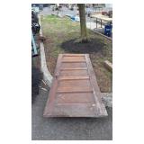 Early Wood Door, 5 Horizontal panels, 32x80"