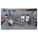 Lawn tools lot. Gas Ryobi blower, Poulan Pro