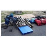 Chairs, bed roll, small Table, barn used