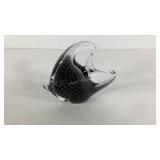 Glass fish paperweight
