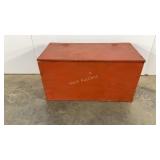 Storage trunk, painted, 30x15x18