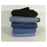 Five moving pads/blankets. Arrorted brands, sizes