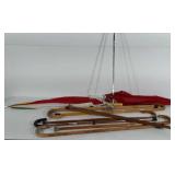 Walking Canes, umbrellas and Golf club,