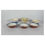 Assorted Pottery bowls: Stangl, Hall Superior,