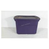Sterilite 18 gallon tote with lid.