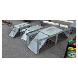 3 Live Animal Traps, one medium 2 Small critter