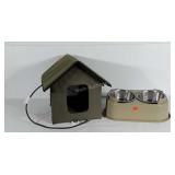 Pet Accessories, small canvas heated House, and