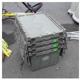 4 Commercial Shipping Totes, seller code XE