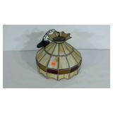 Slag style hanging light. 16" diameter.