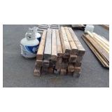 31 4x4 and Landscape Timbers, 48" ling. Nice lot