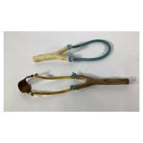 Two slingshots