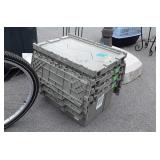 4 Commercial Shipping Totes, seller code XE