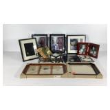 Picture frames, album, cube and silverplate