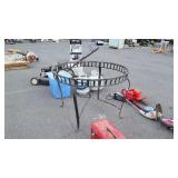 Older Heavy Iron Outdoor Table Base. No top, 42"