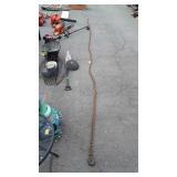 Chain with both end Hooks, 16ft long. About 3/8"