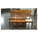 Six dining chairs, seller code 26