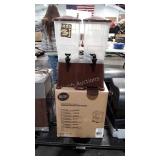 Two Twin Beverage Dispensers, 3 gallon, Brown,